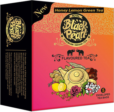 

RBP Royal Black Pearl (Heritage Blend) Honey n Lemon Green Tea - 5 Tea Bags Honey Tea Bags(5 Bags, Box)