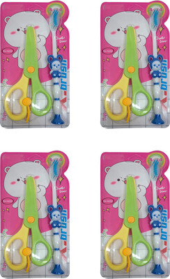 

Prime Combo Of Tooth Brush And Scissor For Kids, Soft Bristles Tooth Brush With Scissor, Plastic Scissor For Making Your Children Very Creative, Pack Of 1 Ultra Soft Toothbrush(Pack of 8)