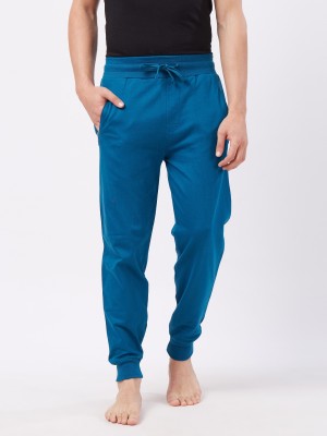 FRUIT OF THE LOOM Solid Men Blue Track Pants