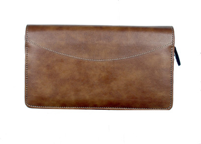 Sukeshcraft Multiple Cheque Book, Currency,Card Holder RFID Blocking(Brown)