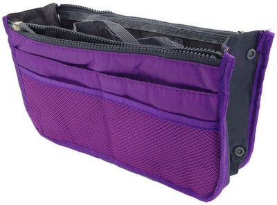 

Kanha Multipurpose Pouch Pencil Pouch Travel wallet Makeup Kit Toilet Handbag Organizer Medicine Bag Ladies Purse Birthday Gift, Return Gift (Purple)(Purple)