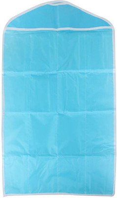 

Mantavya 16 Pockets Closet Home Wall Hanging Organizer Storage(Blue)