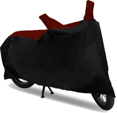 Royalrich Two Wheeler Cover for Piaggio(Vespa LX, Red, Black)
