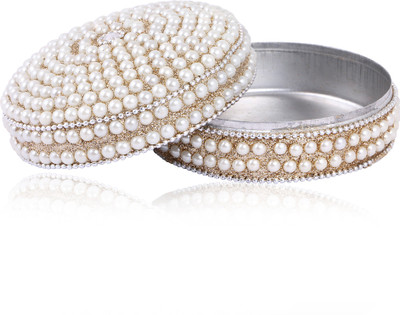 

samaa ROUND-RING-BIGBOX-WHITE-015 RING BOX Vanity Box(White)