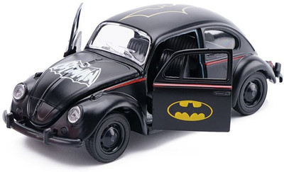 

FLICK IN 1:32 Scale Alloy Pull Back Batman Beetle Collectible Metal Car Model Toys | Door Open Die-cast Vehicle Gift For Kids | Pulling Back Car Toys For Children(Black)