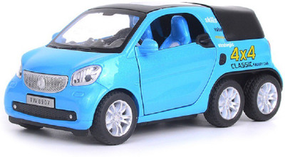 

Sanyal 1:32 Smart Pickup Alloy Car Model Simulation Metal Six-Wheeled Car Model Sound And Light Pull Back Toy Car - Blue(Multicolor)
