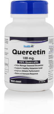 

HealthVit Quercetin 100mg Natural Bioflavonoid 60 Capsules(60 No)