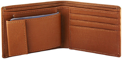 

shar Men Tan Artificial Leather Wallet(9 Card Slots)