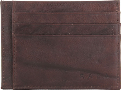 

Raza Men Brown Genuine Leather Wallet(8 Card Slots)