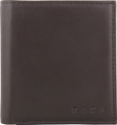

Raza Men Brown Genuine Leather Wallet(14 Card Slots)