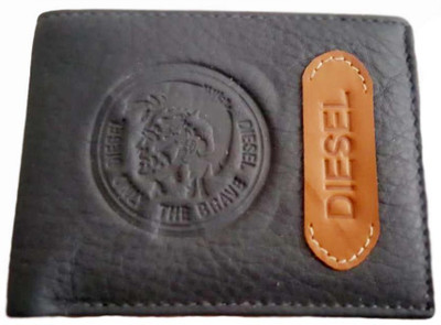 

Diesel Men Formal Black Genuine Leather Wallet(4 Card Slots)
