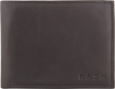 

Raza Men Brown Genuine Leather Wallet(11 Card Slots)