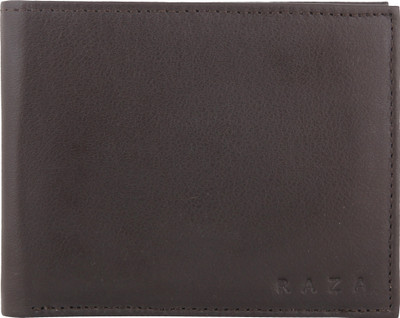 

Raza Men Brown Genuine Leather Wallet(10 Card Slots)