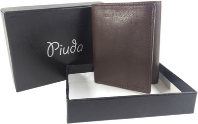 

piuda Men Brown, Tan Genuine Leather Wallet(7 Card Slots)