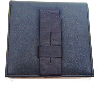 

flex boom Men Blue Genuine Leather Wallet(6 Card Slots)