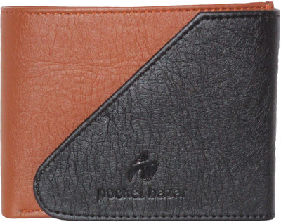 

pocket bazar Men Tan Artificial Leather Wallet(5 Card Slots)