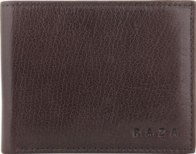 

Raza Men Brown Genuine Leather Wallet(10 Card Slots)