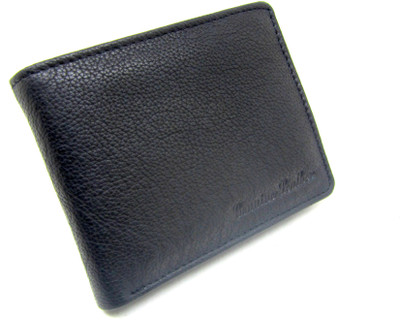

Fiapa Men Black Genuine Leather Wallet(6 Card Slots)