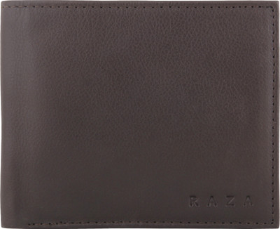 

Raza Men Brown Genuine Leather Wallet(6 Card Slots)