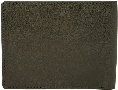 

Wildmount Men Green Genuine Leather Wallet(6 Card Slots)
