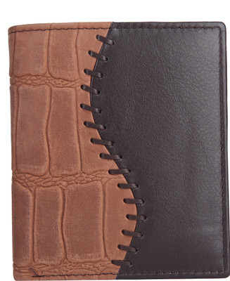 

Blu Whale Men Beige, Brown Genuine Leather Wallet(10 Card Slots)