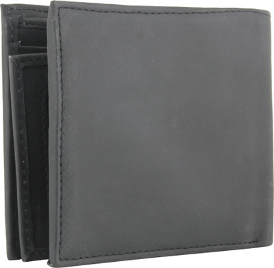 Raza Men Blue Genuine Leather Wallet(13 Card Slots)