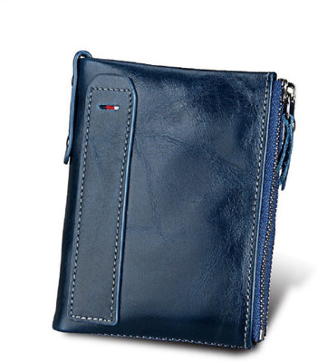 

SPL Men Blue Genuine Leather Wallet(7 Card Slots)