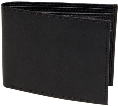 

Borse Men Casual Black Artificial Leather Wallet(3 Card Slots)