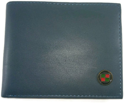 

WALTZ Men Blue Genuine Leather Wallet(9 Card Slots), Amwa-29