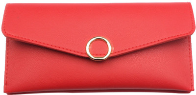 

Naachas Women Red Genuine Leather Wallet(4 Card Slots)