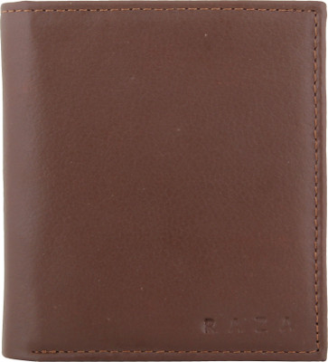 

Raza Men Brown Genuine Leather Wallet(14 Card Slots)