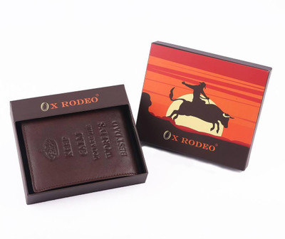 

ox rodeo Men Maroon Genuine Leather Wallet(4 Card Slots), Merun