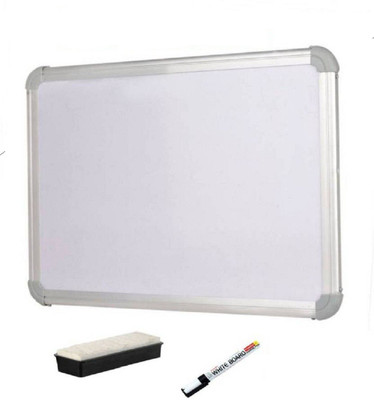 JS MART Non Magnetic Non magnetic Melamine Medium Whiteboards and Duster Combos(White)