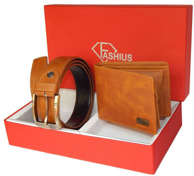 

Fashius Belt, Wallet Combo(Tan)