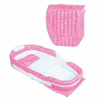 

Kiddale Newborn Infant Separated Portable and Foldable Bed MULTI FUNCTION CRIB WITH SOOTHING SOUND AND LIGHT(Fabric, Pink)