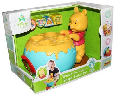 

Disney Winnie the Pooh Shape Sorter Pot Rattle(Multicolor)