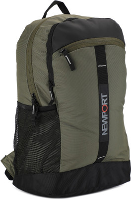 

Newport Weekender 24 L Backpack(Black, Green), Olive;black
