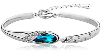 Shining Diva Crystal Crystal Platinum Bracelet