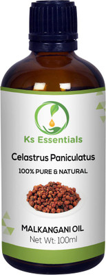 

Ks Essentials 100% Pure Malkangani Oil (Celastrus Paniculatus) Natural Cold Pressed (100ml)(100 ml)