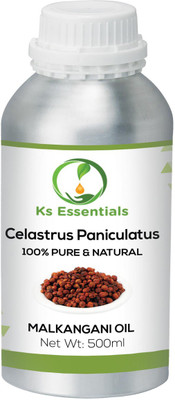 

Ks Essentials 100% Pure Malkangani Oil (Celastrus Paniculatus) Natural Cold Pressed (500ml)(500 ml)
