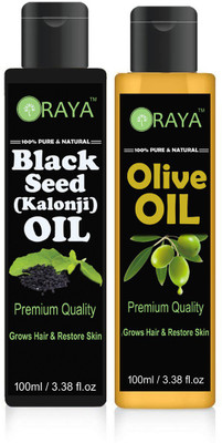 

ORAYA Organic Olive oil and Black seed oil Hair Oil(200 ml)