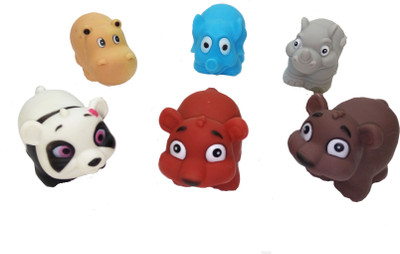

TALKING GANESHA Chu Chu Bath Toys For Baby Wild Animals Set of 6 Non Toxic BPA Free Bath Toy - Multicolor Bath Toy(Multicolor)