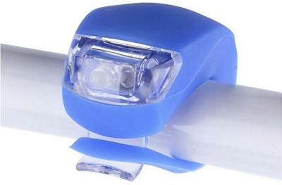 fastped LED Bicycle Front Rear Tail Headlight Head Torch Lamp (Blue Light) Bell(Blue)
