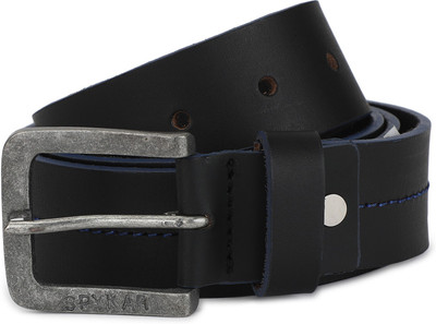 

Spykar Men Black, Blue Genuine Leather Belt