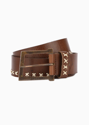

Spykar Men Casual Brown Genuine Leather Belt