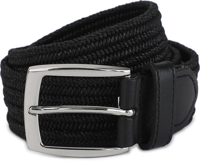 

Flying Machine Men Casual Black Genuine Leather Belt