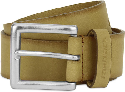 

Fastrack Men Casual Khaki Genuine Leather Belt, Brown