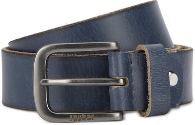 

Spykar Men Casual Blue Genuine Leather Belt