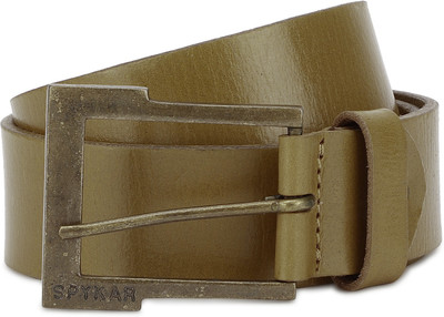 

Spykar Men Brown Genuine Leather Belt, Tan