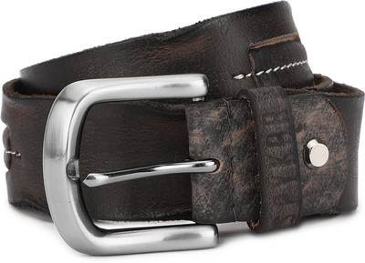 

Spykar Men Grey Genuine Leather Belt, Ash